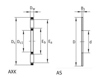 INA ZS2141 определяют шайбу центра подшипника ролика тяги рядка метрическую 1